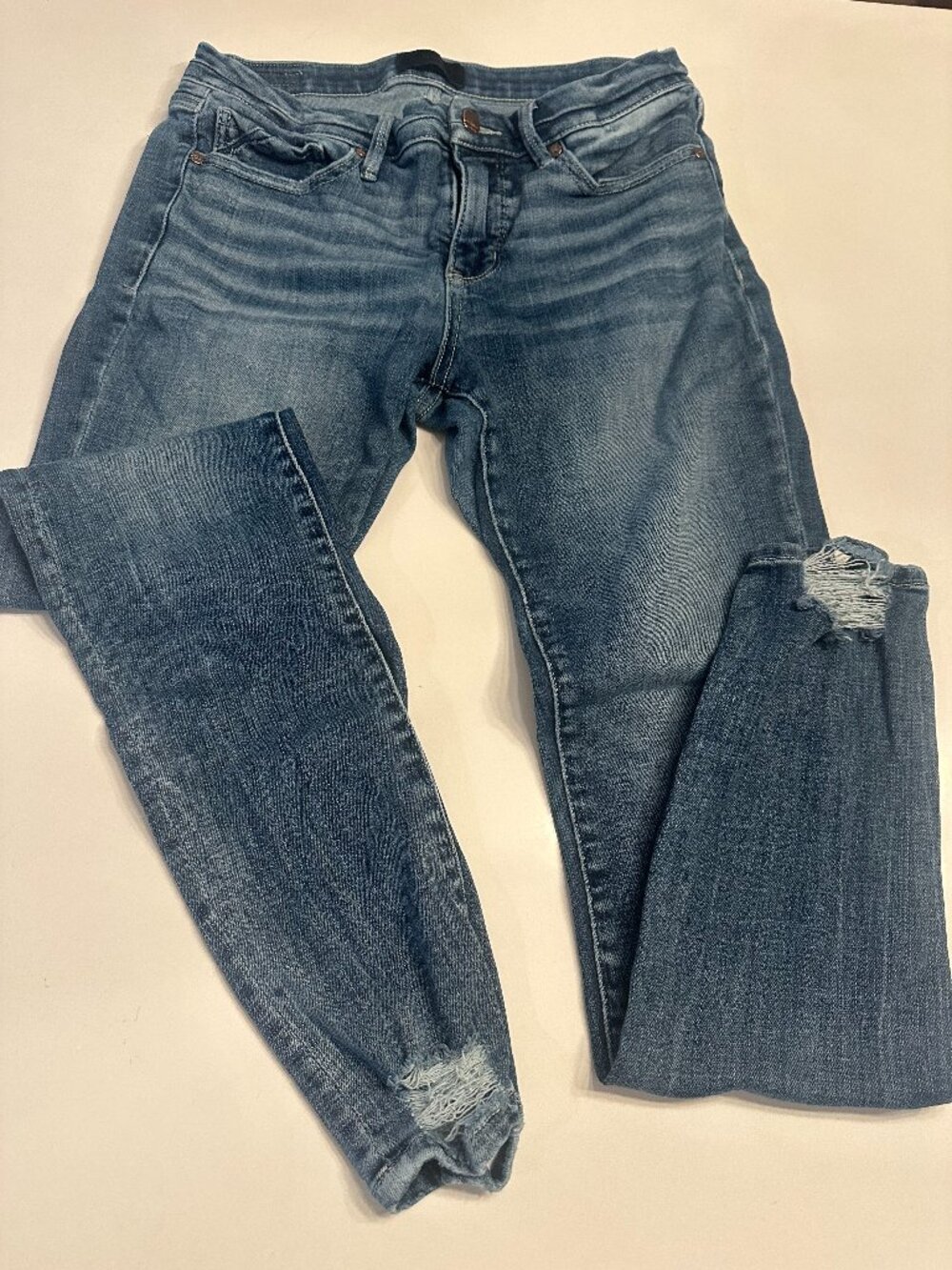 Buckle Black Womens Fit No 53 Skinny 28 Frayed at ankle